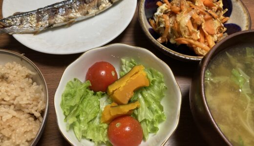 秋刀魚の塩焼き定食