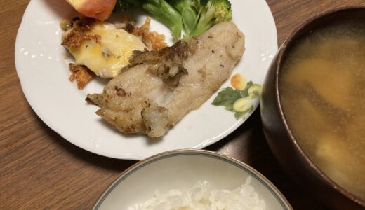 舌平目のムニエルとささみチーズ焼きの献立